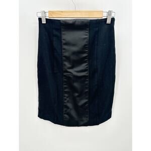 Jonathan Saunders for Target Skirt Women 3 Black Panelled Back Zip Stretch Mini